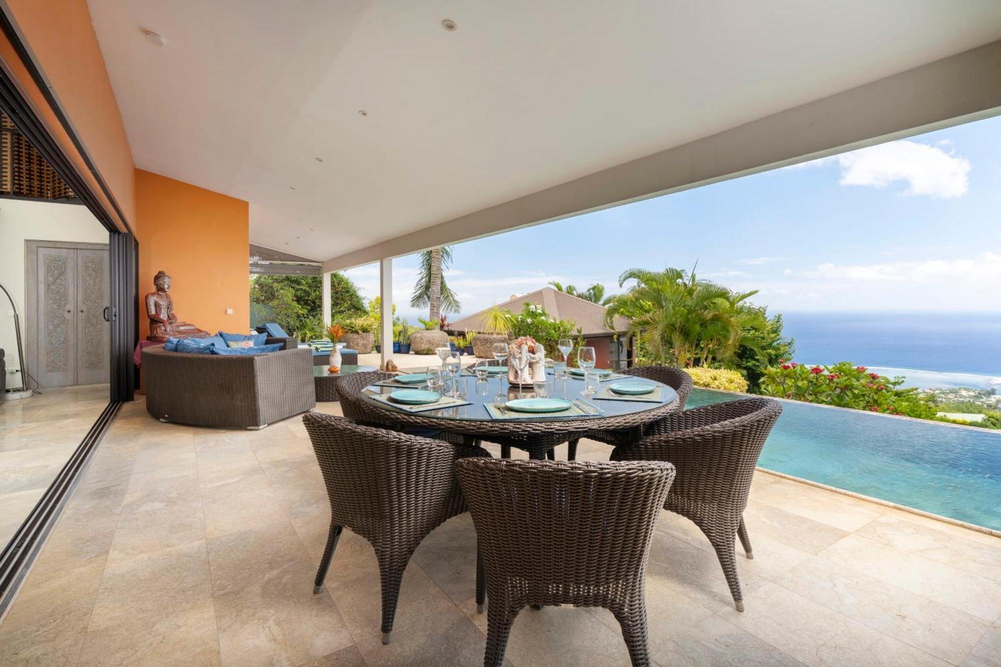 Magnifique Villa Vue Mer Exceptionnelle - Ireina Punaauia  Exteriör bild