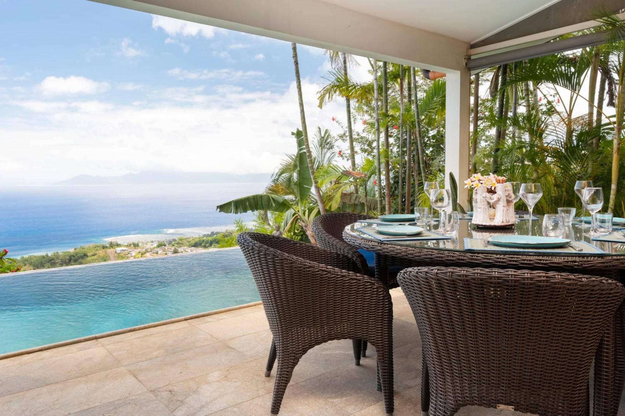 Magnifique Villa Vue Mer Exceptionnelle - Ireina Punaauia  Exteriör bild